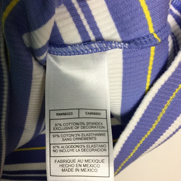 Nike M Tank Top Shirt Striped Purple Yellow NWOT - Picture 5 of 6